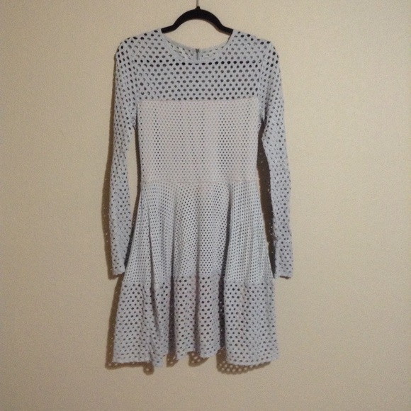BCBG Max Azria Long Sleeve Eyelet Dress - Picture 5 of 7